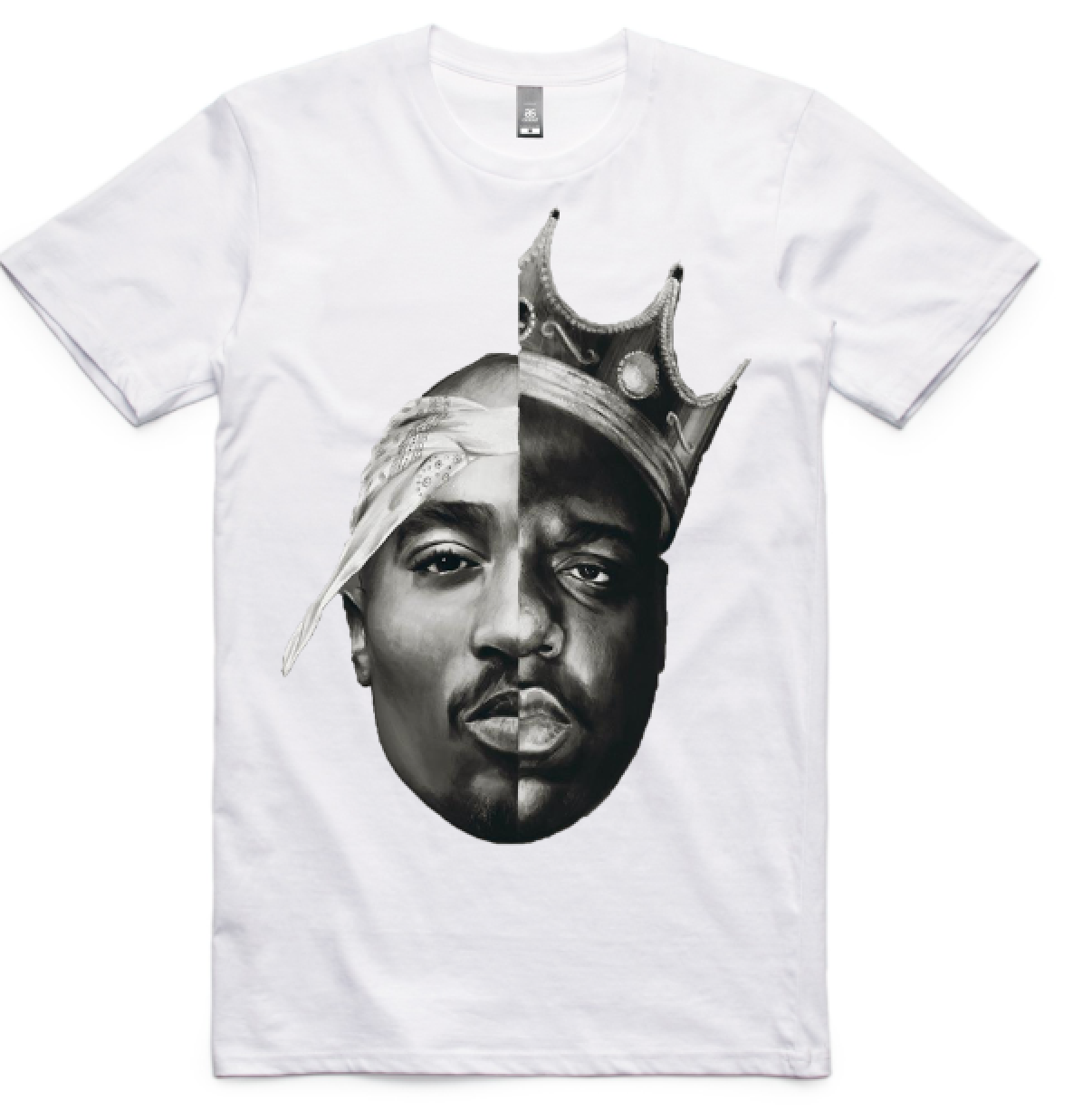 2pac/Biggie Face (Black & White