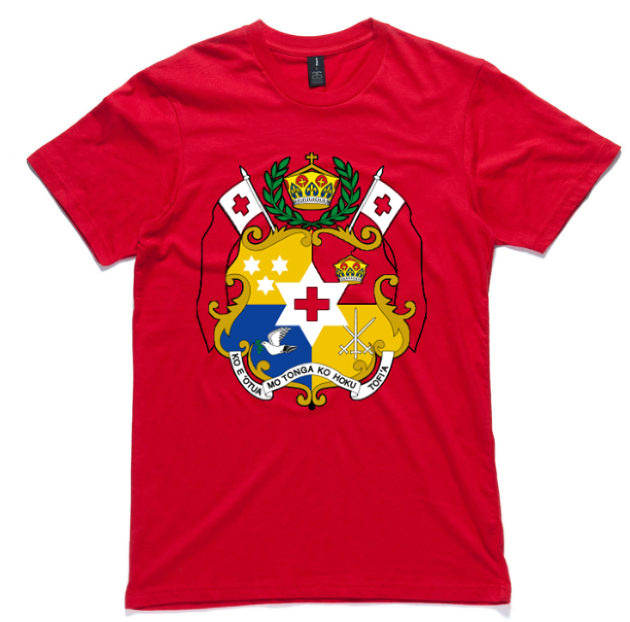 Tongan Seal White/Black/Red Tshirt