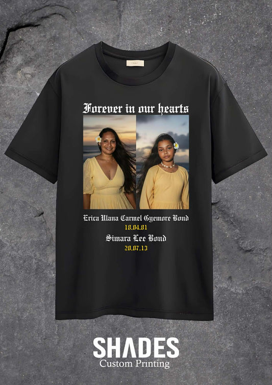 Erica & Simara Bond Memorial Shirts