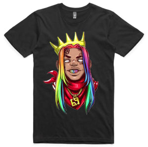 6ix 9nine Troll Cartoon Design (White & Black)